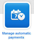 Manage automatic payments button