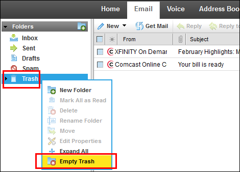 send email to trash without blocking