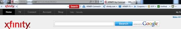 The XFINITY Toolbar - Spyware Scan