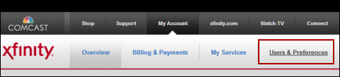 Users & Preferences option is highlighted.