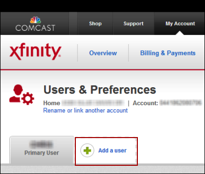 Users & Preferences displays and add a user option is highlighted.
