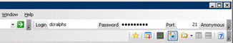 SmartFTP page displays and Login, Password and Port 21 fields are shown.