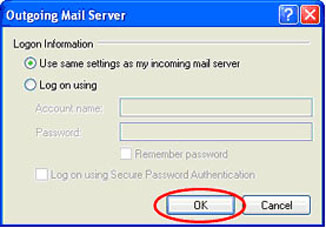 comcast email server settings for outlook 2010