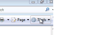 Internet Explorer - Select Tools