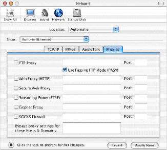 Safari Preferences - Click checkboxes next to Web Proxy or Secure Web Proxy to remove checks and click Apply Now