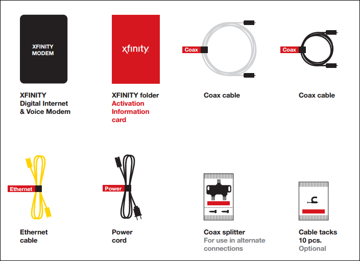 pickup self install kit xfinity