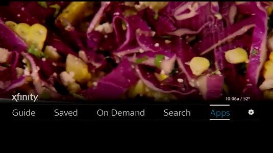 The Apps option is selected on the Main Menu.
