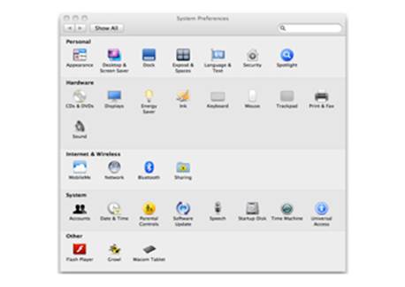 Mac OS X - System Preferences
