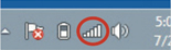 Windows Wireless Network icon is displayed