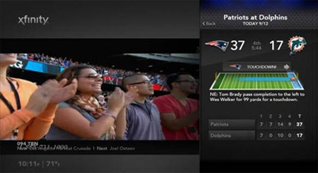 Touchdown scoring is displayed