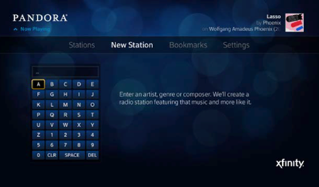 The New Station screen is displayed