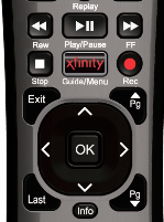 X1 Platform remote control displays