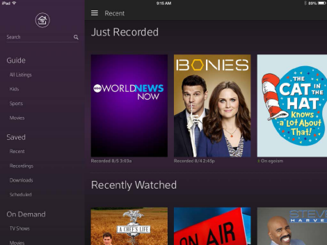 The main navigation bar displays with the Out of Home icon showing on the top left hand portion of the screen.