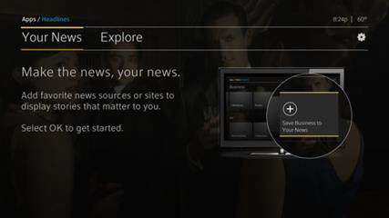 The Your News screen is displayed
