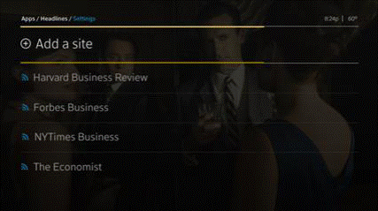The Add a Site function is displayed