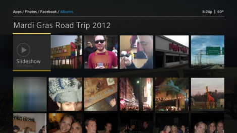 X1 Photos app - Facebook Albums Slideshow option