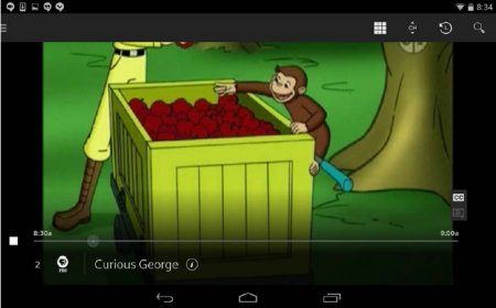 Example of the first channel in a user's lineup streaming.