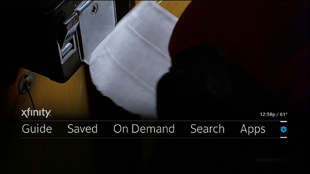 The Settings menu is reached by navigating to the gear icon at the lower right of the X1 Guide's Main Menu.