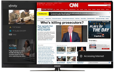 XFINITY TV on the X1 Platform - Send to TV - "Send to TV Un-optimized Sites"