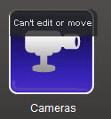 An app that cannot be configured is displayed