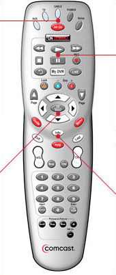 xfinity remote button shortcuts